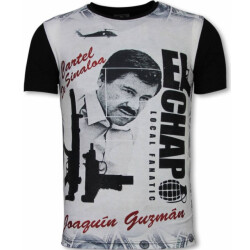 Local Fanatic El chapo digital rhinestone t-shirt