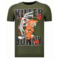 Local Fanatic Killer bunny rhinestone t-shirt