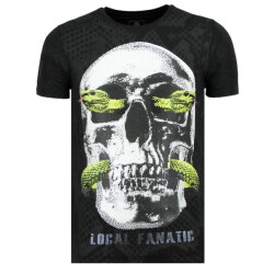 Local Fanatic Skull snake vette t-shirt