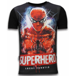 Local Fanatic Superhero digital rhinestone t-shirt