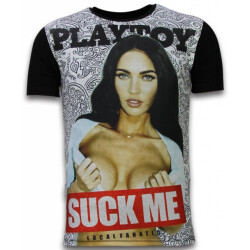 Local Fanatic Playtoy megan digital rhinestone t-shirt