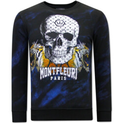 Tony Backer Sweater met print skull tiger