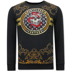 Tony Backer Sweater met print snake skull