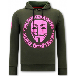 Local Fanatic Hoodie print we are anonymous