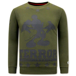 Local Fanatic Sweater met print terror mouse