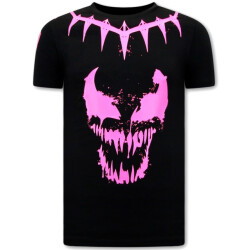 Local Fanatic T-shirt met opdruk venom face neon