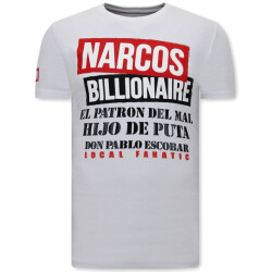 Local Fanatic T-shirt met print narcos