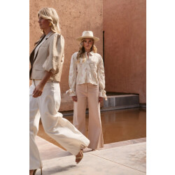 Nukus Nks02040 79 loes blouse paillet offwhite/blush