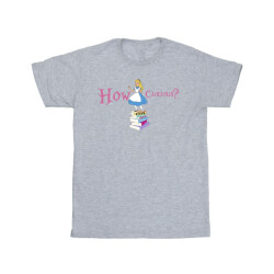 Li-cense Disney meisjes alice in wonderland hoe nieuwsgierig katoenen t-shirt