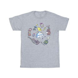 Li-cense Disney meisjes alice in wonderland vallend katoenen t-shirt