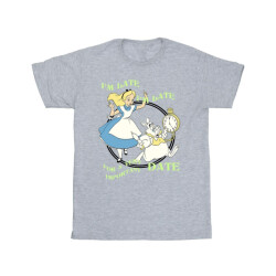 Li-cense Disney meisjes alice in wonderland ik ben laat katoenen t-shirt