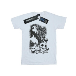 Li-cense Corpse bride katoenen t-shirt met doodshoofdlogo voor meisjes