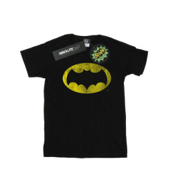 Li-cense Dc comics meisjes batman tv-serie distressed logo katoenen t-shirt