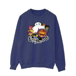 Li-cense Disney heren big hero 6 baymax groep manga sweatshirt