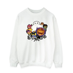 Li-cense Disney heren big hero 6 baymax groep manga sweatshirt