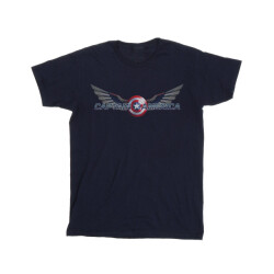 Li-cense Marvel heren falcon en de wintersoldaat captain america logo t-shirt