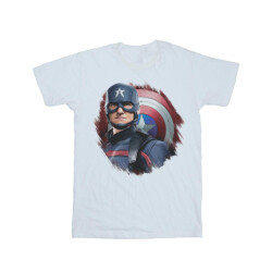 Li-cense Marvel heren the falcon and the winter soldier captain america stare t-shirt