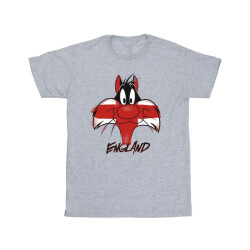 Li-cense Looney tunes meisjes sylvester england gezicht katoenen t-shirt