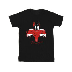Li-cense Looney tunes meisjes sylvester england gezicht katoenen t-shirt