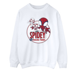 Li-cense Marvel dames spidey en zijn verbazingwekkende vrienden cirkel sweatshirt