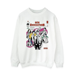 Li-cense Netflix dames seksuele opvoeding tijdschrift cover sweatshirt
