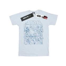 Li-cense Star wars katoenen t-shirt met schetsen voor meisjes