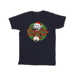 Li-cense Rick and morty heren kerstkrans t-shirt