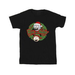 Li-cense Rick and morty heren kerstkrans t-shirt