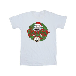 Li-cense Rick and morty heren kerstkrans t-shirt