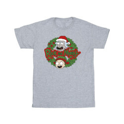 Li-cense Rick and morty heren kerstkrans t-shirt