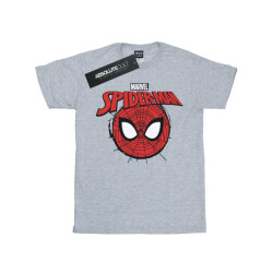 Li-cense Marvel meisjes spider-man logo hoofd katoenen t-shirt