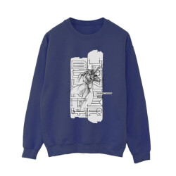 Li-cense Star wars dames het boek van boba fett fennec illustratie sweatshirt