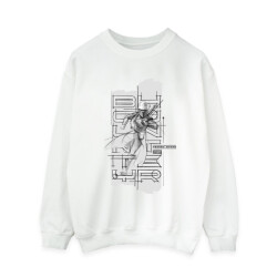 Li-cense Star wars dames het boek van boba fett fennec illustratie sweatshirt