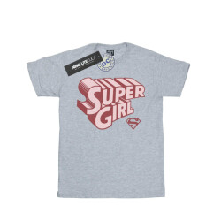 Li-cense Dc comics meisjes supergirl retro logo katoenen t-shirt