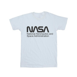 Li-cense Nasa heren logo effen t-shirt
