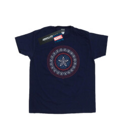 Li-cense Marvel heren captain america ornamental shield t-shirt