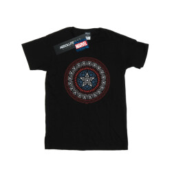 Li-cense Marvel heren captain america ornamental shield t-shirt
