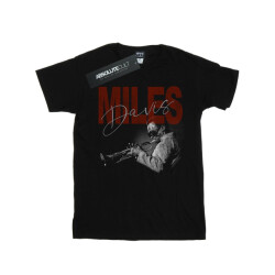 Li-cense Miles davis dames distressed foto katoenen vriendje t-shirt