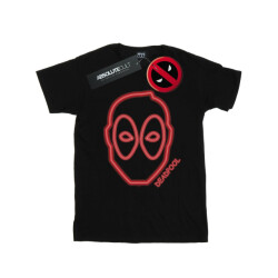 Li-cense Marvel heren deadpool neon hoofd t-shirt