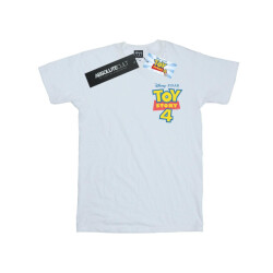 Li-cense Disney dames toy story 4 logo borstprint katoenen vriend t-shirt