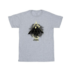 Li-cense Dc comics meisjes zwart adam zwevend bolt katoenen t-shirt