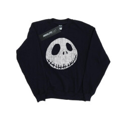 Li-cense Disney dames nightmare before christmas jack gekraakt gezicht sweatshirt