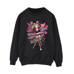 Li-cense Dc comics dames harley quinn hyena's sweatshirt