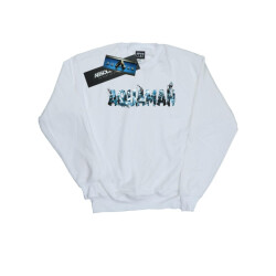 Li-cense Dc comics heren aquaman tekst logo sweatshirt