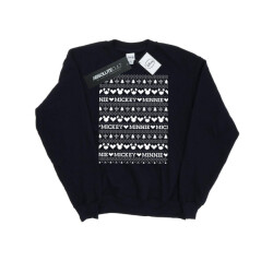 Li-cense Disney dames mickey en minnie kerst fair isle sweatshirt