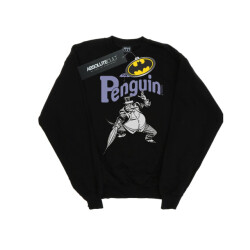 Li-cense Dc comics dames penguin mono action pose sweatshirt