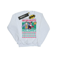 Li-cense Dc comics heren joker en harley quinn ha ha gelukkige feestdagen sweatshirt