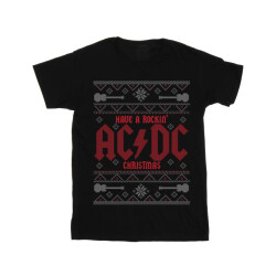 Li-cense Acdc meisjes hebben een rockin kerstmis katoenen t-shirt