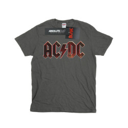 Li-cense Ac/dc meisjes logo raw distressed katoenen t-shirt