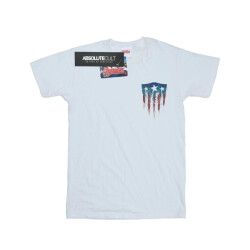 Li-cense Marvel meisjes captain america splatter shield faux pocket katoenen t-shirt
